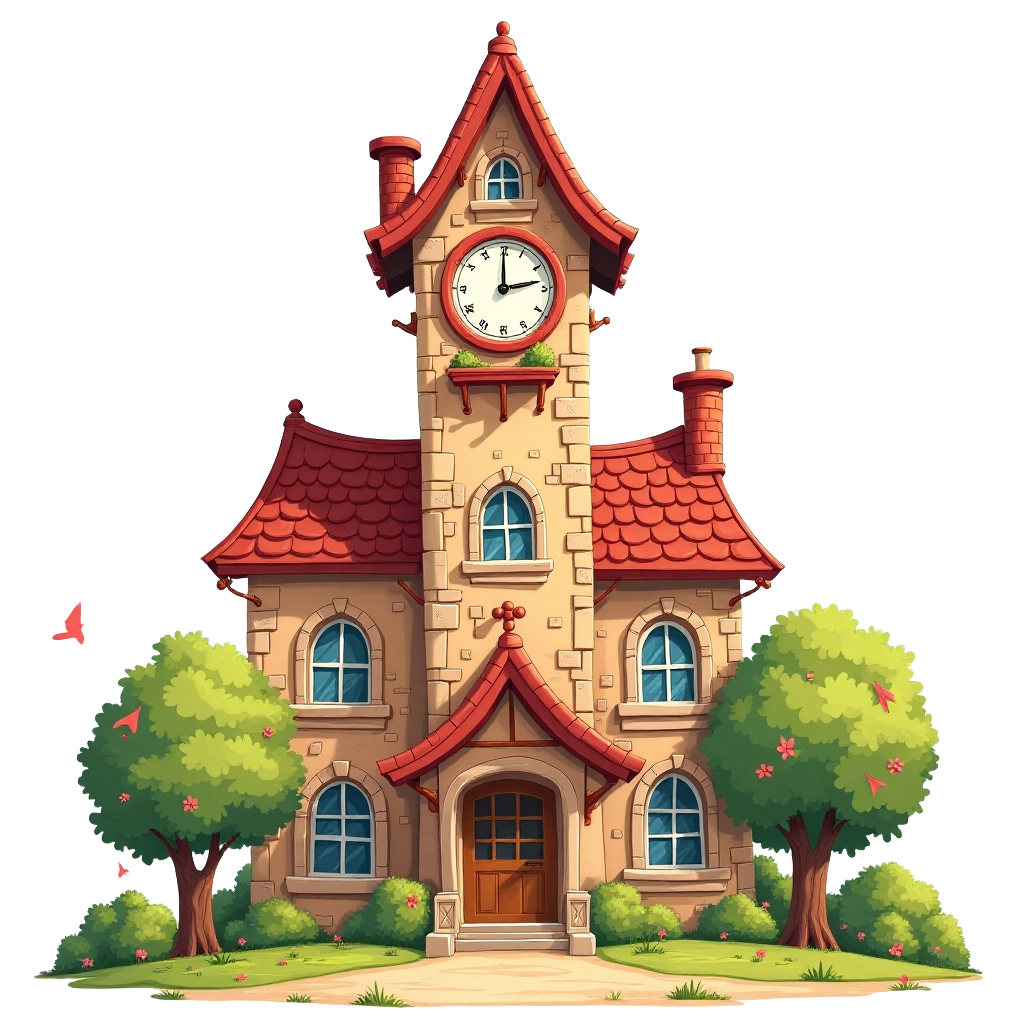 Charming Clock Tower House